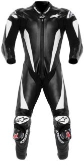 Alpinestars Race Replica Leather Suit - Black/White