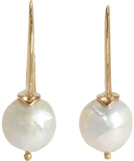 Pearl Simple Drop Earrings 