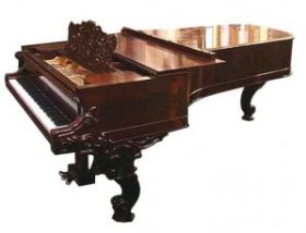 Steinway Rosewood Centennial Model D Fancy Concert Grand Piano